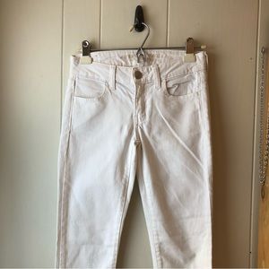 *AMERICAN EAGLE White Unisex Jeggings Super Stretch Women’s size 0Long  Jeans